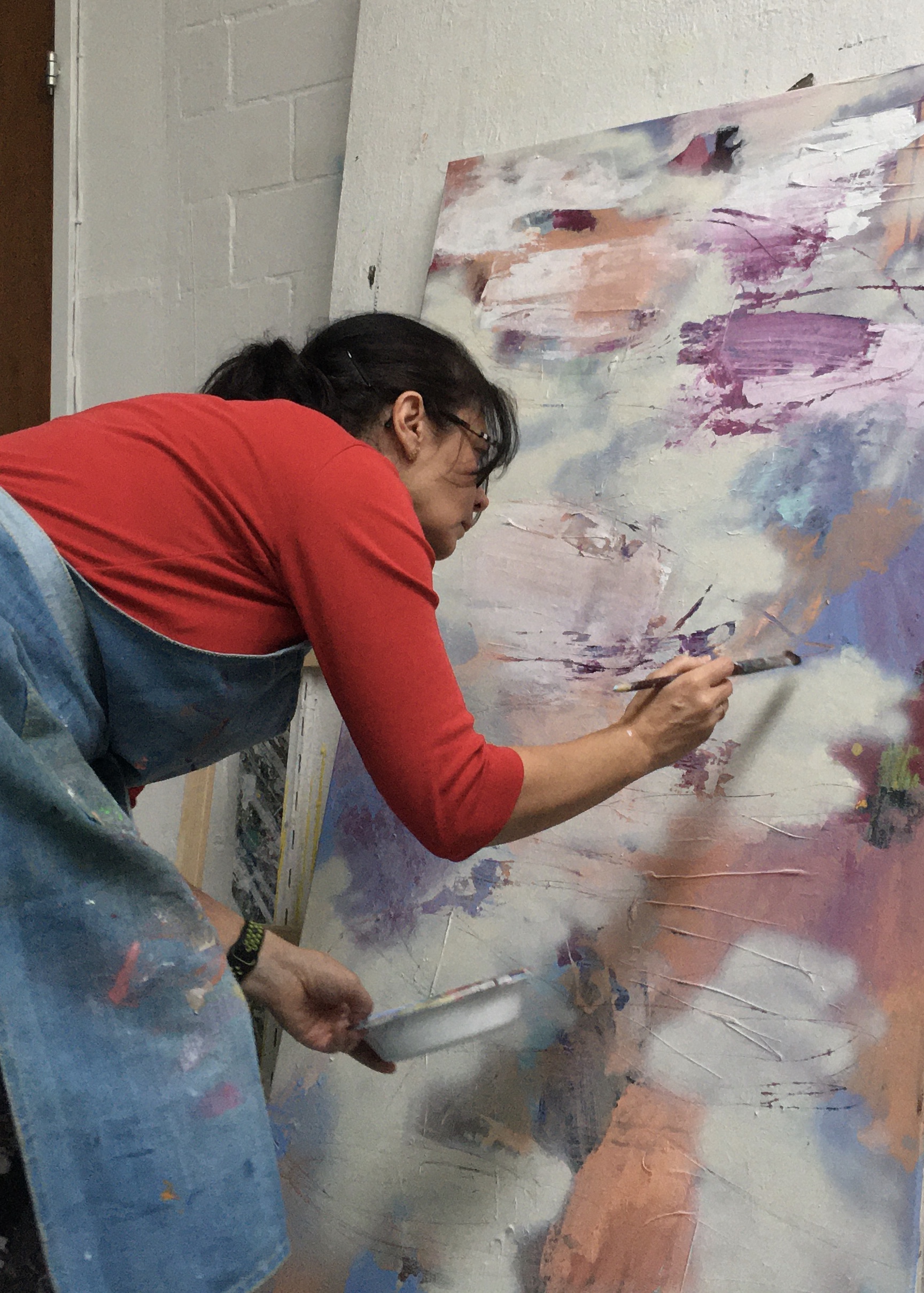 Maria Martin im Atelier